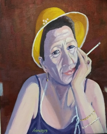 Rafi - 41x33cm - Óleo Lienzo -2023- VENDIDO.